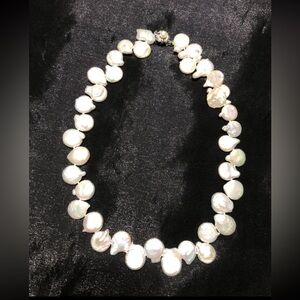 Natural Baroque Keshi Pear Necklace